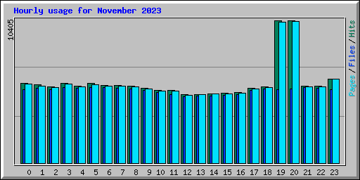 Hourly usage for November 2023